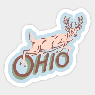 Ohio deer Sticker